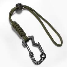 1 chiếc móc khóa đa năng chống thất lạc - Có dây đeo, móc treo bình nước, phụ kiện dã ngoại cắm trại, leo núi, đạp xe, kẹp bình nước di động, phù hợp với ba lô, cốc nước, ô dù (dây thừng dệt bền chắc) - Nhiều màu - Xem 11