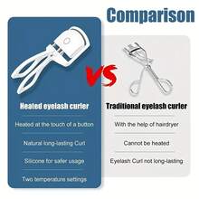 SOKANY Elektryczna zalotka do rzęs z tworzywa ABS, elektryczna zalotka do rzęs do użytku domowego, silikonowy materiał z podgrzewaniem elektrycznym, konstrukcja zapobiegająca oparzeniom, inteligentne automatyczne wyłączanie. Szybkie nagrzewanie w 10 sekund, łatwa w użyciu, 2 ustawienia temperatury, łatwe podkręcanie, ładowanie przez USB, bateria o długiej żywotności. Przenośny, nowoczesny produkt do makijażu oczu, narzędzie kosmetyczne. - Wielokolorowe - Zobacz 9