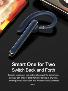 REMAX 180° Rotatable Bluetooth Earphone, Dual-Device Connection, Waterproof & Sweatproof, ENC Noise Cancellation, HD Call Quality, Voice Prompt, Suitable For Business Use - Black - View 9