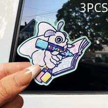 1pc/3pcs Shiny Moth Stickers, Insect Artist Notebook Laptop Water Cup Decals, Cute Insect Nature Themed - Multicolor - View 13