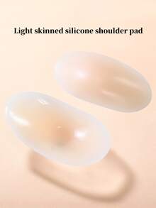 1 Pair Silicone Shoulder Pads, Shoulder Beauty Enhancer, Anti-Slip Narrow Edge Self-Adhesive Invisible Seamless Shoulder Pads - Multicolor - View 6
