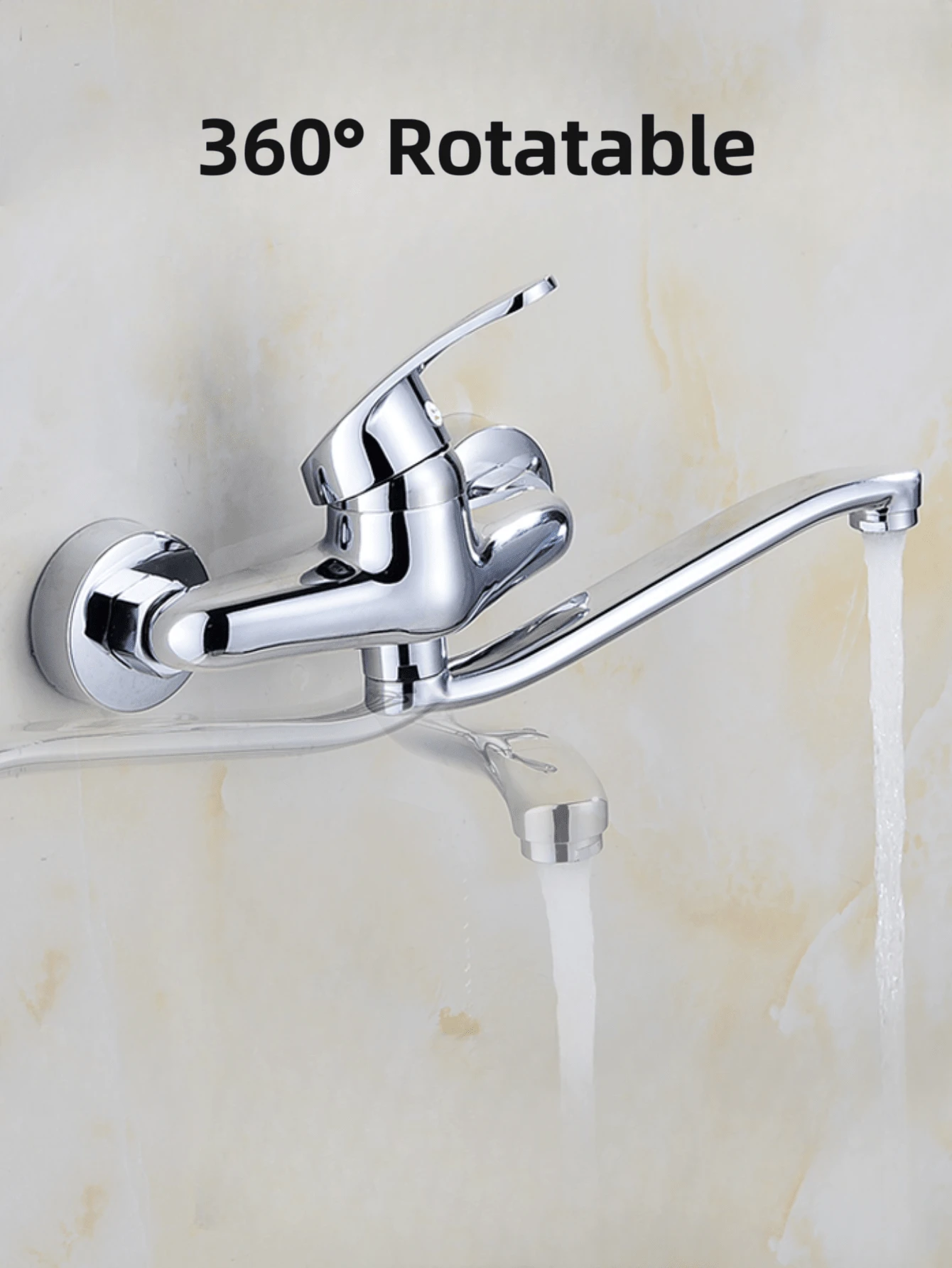 1 件套现代厨房水槽龙头，带 360° 旋转和冷热水控制器，多功能厨房龙头，现代厨房水槽龙头套装 - 彩色 - 查看 1