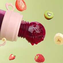 KUNT 1pc Baby Squeeze Fruit Puree Bottle, Multifunctional Soft Spoon, Baby Food Feeder, Silicone Nipple