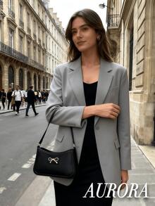 Elegant Bow - Decorated Underarm Shoulder Bag For Women, Chic & Versatile Style With Delicate Design, Cute And Practical Shoulder Bag Featuring Smooth Texture, Suitable For Daily Outings, Work Commutes And Casual Gatherings, Ideal As Valentine's Day, Thanksgiving, Halloween & Christmas Gift For Friends And Loved Ones - Nhiều màu - Xem 9