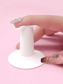1pc Finger Holder, Hand Lifting Device, Nail And Finger Support Stand, Prevent Finger Trembling, Manicure DIY, Manicure Art Practice Finger Holder, Manicure Tools, Manicure DIY, Manicure Training Tools, Manicure Supplies, Manicure Tools, Manicure Art Tools, Back To School Season, Manicure, Manicure Tools, Nail Sticker Tools - Multicolor - View 7