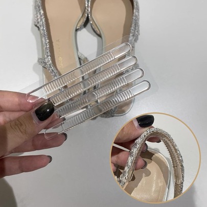 5pcs (20pcs) Transparent Silicone Anti-Slip Shoe Pads, Cushion Inserts For Women Sandals
