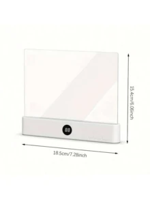 Lampe de lecture à LED variable, lampe de table rechargeable par USB avec température de couleur réglable, protection oculaire, avec pince pour lampe de chevet, commande par bouton-poussoir, utilisation intérieure, abat-jour en plastique ABS, idéal pour la lecture au coucher et les études familiales - lumière tricolore - Voir 3