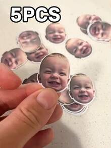 Anpassade fotoklistermärken, ansiktsklistermärken, personliga klistermärken, hennes klistermärken, personliga klistermärken, anpassade logotypklistermärken, laptopklistermärken, vattenkoppklistermärken, bilklistermärken, anpassade klistermärken. För födelsedagar, fotoklistermärken för ungdomars födelsedagsfest, för alla hjärtans dag, för mors dag, skapa ditt eget anpassade klistermärke, för ungdomars dag, hösthemsfräschning, juldekoration, hemharmoni, kontorsdekor - Multifärgad - Visa 14