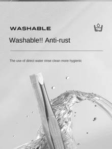 Stainless Steel Precision Eyebrow Tweezers Set, Small Clamps, Tweezers, Leather Case, Eyebrow Clip Pliers, False Eyelash Tools - Multicolor - View 8