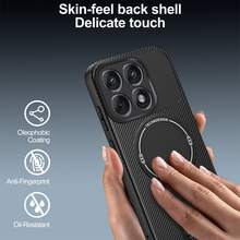 Carbon MOTO EDGE 60 Fusion 5G Phone Case With Ring Holder, Protective Phone Case - Black - View 3