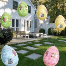 Inflatable Easter Eggs, Outdoor Inflatable PVC Easter Eggs, Suitable For Outdoor Inflatable Decoration, Indoor Holiday Atmosphere Arrangement - Multicolor - View 6