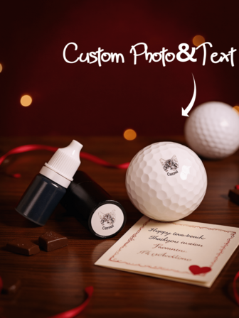 1 st personlig golfbollstämpel Anpassat monogram Initial golfpresent till honom Till hennes födelsedag Fars dag Jul Marskalkar present Anpassad namn golfmarkör Personliga golftillbehör Unik present