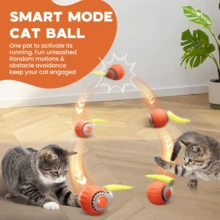 1pc Pet Interactive Gravity Rolling Ball Toy, Automatic Electric Cat Toy, Smart Rolling Ball, Suitable For Kittens, Helps Relieve Boredom - Multicolor - View 4