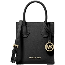 Michael Kors Mercer Small Pebbled Leather Crossbody Bag, Bag For Women,Solid Color Crossbody Bag Mini Tote Bag Office Travel Accesoires-Valentine's Day Gifts For Her - 黑色1 - 查看 10