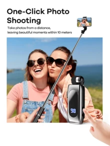 REMAX 蓝牙单耳耳机，具备降噪功能，夹式设计，可伸缩线缆，来电震动提醒，60 小时超长续航，HiFi 音质，蓝牙 5.2 双设备连接，自拍遥控，游戏耳机，运动耳机，轻巧便携 - K55 - 查看 11