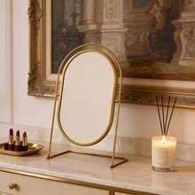 Vanity Makeup Mirror, Tabletop Dressing Mirror, Bedroom Vanity Mirror, Portable Makeup Mirror, Round Small Mirror - Multicolor - View 16