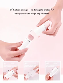 Mini Makeup Brush Set, Travel Size Small Brush Set With Storage Box, Suitable For Women Daily Makeup Tools - Multicolor - View 5