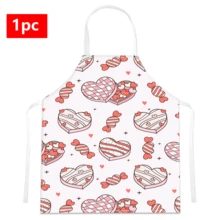 1 Tạp dề in họa tiết trái tim, 100% Polyester, Không tay, Thiết kế dây đeo cổ, Thích hợp để nấu ăn, nướng bánh và giải trí, Tuyệt vời cho gia đình, nhà hàng, tiệc tùng, BBQ ngoài trời, tạp dề nướng bánh | Tạp dề rực rỡ | Tạp dề Polyester | Tạp dề in - Nhiều màu - Xem 14