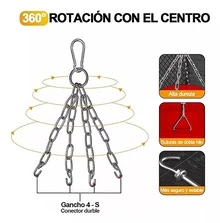 Saco de boxeo profesional Saco de boxeo con guantes de boxeo Colores Negro y Rojo - Rojo - Ver 4