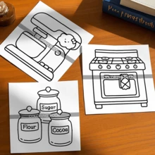 GDTME Cuaderno de bocetos de 24 páginas de papel grueso, recomendado para principiantes, de 7.87*7.87 pulgadas, con patrones elegantes y líneas claras, regalo ideal para Año Nuevo, Pascua, Día de San Valentín - 1213 - Ver 6