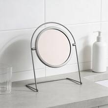 Vanity Makeup Mirror, Tabletop Dressing Mirror, Bedroom Vanity Mirror, Portable Makeup Mirror, Round Small Mirror - Multicolor - View 10