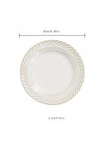 European & Japanese Style Plates, Ceramic Tableware, Serving Trays - Beige - View 9