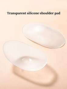 1 Pair Silicone Shoulder Pads, Shoulder Beauty Enhancer, Anti-Slip Narrow Edge Self-Adhesive Invisible Seamless Shoulder Pads - Multicolor - View 10