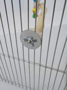 1个鹦鹉旋转风车栖架，鸟笼支架杆玩具，鸟类教育用品，鸟笼配件，鹦鹉玩具（所有配件颜色随机组装和发货） - 彩色 - 查看 7