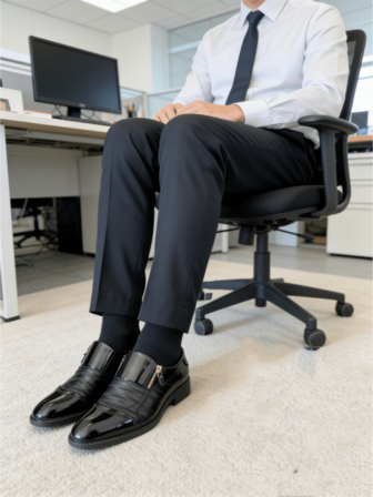 Men's PU Leather Casual Shoes, Business/Office Loafers, New Men's Dress Shoes, Pointed Toe Casual Shoes, Suitable For Wedding, Office, Casual And Daily Wear