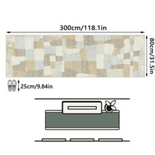 1pc Geometric Color Block Patchwork Rug, Moroccan Carpet, Suitable For Bathroom, Kitchen, Entryway, Hallway, Bedside, Living Room, Bedroom, All Season Machine Washable Decorative Floor Mat - Multicolor - View 11
