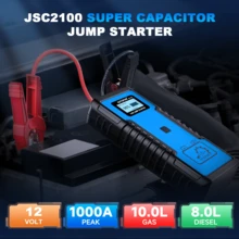 1000A UltraSafe Jump Starter, Super Capacitor 12Volt Car Jump Starter No Battery, Portable Jump Starter Battery Pack For Up To 10.0L Gas And 8.0L Diesel Engine,  Power Bank Battery Charger, LCD Display Car Battery Charger, Fast Charging USB Output, LED Emergency Lighting Flashlight, 12V Portable Jump Box - JSC2100 - View 3