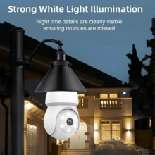 BOSSNEY 1080p WiFi Bulb Security Camera, 1080p HD WiFi Camera, 2MP Resolution, Color Night Vision, 360° Rotation, Automatic Face Tracking, Two-Way Audio, Smart Home Compatible.ICSee - White - View 5
