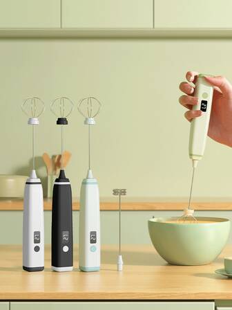Batidor eléctrico de huevos para uso doméstico, batidor de huevos, mezclador para hornear, espumador de leche manual mini