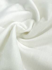 2 piezas Conjunto de mujer estilo bohemio de verano con top de hombros abiertos con estampado de rayas y manga con abertura, y pantalones de pierna ancha - Azul - Ver 6