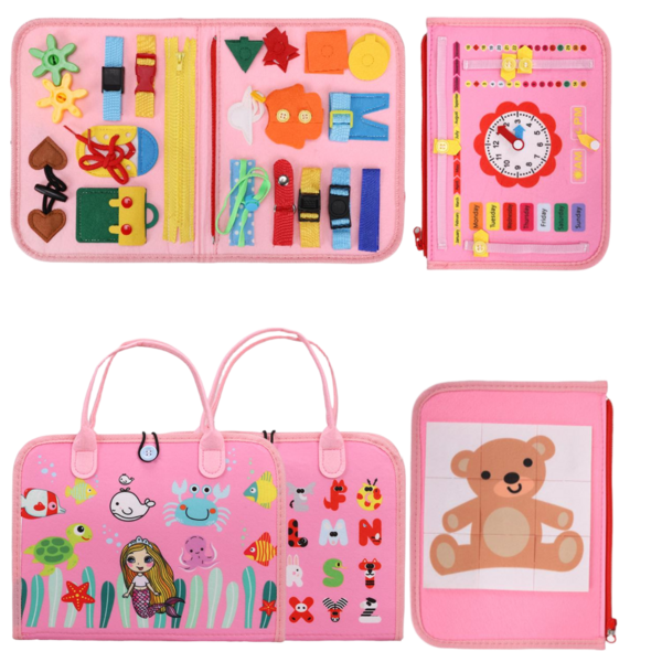 Sensory Skills Exercise Busy Board, Numbers, Weather, Animals, Colors, Dressing Skills, Durable Design, Easy To Carry, Exercise Fine Motor Skills With Fingers, The Perfect Gift For Halloween And Christmas