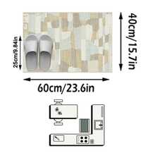 1pc Geometric Color Block Patchwork Rug, Moroccan Carpet, Suitable For Bathroom, Kitchen, Entryway, Hallway, Bedside, Living Room, Bedroom, All Season Machine Washable Decorative Floor Mat - Multicolor - View 15