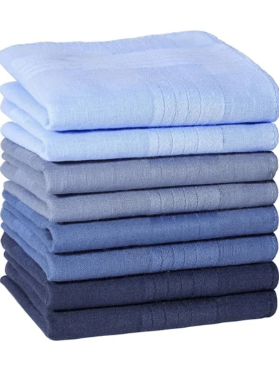 Men's Handkerchiefs 16 Inches, Handkerchiefs For Men, Soft White Hankies For Men