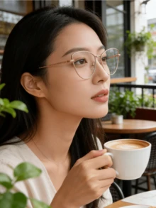 女士金色金属猫眼眼镜，新款弹簧铰链光学镜架，欧美风格钛合金处方眼镜