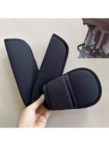 3pcs Baby Stroller Shoulder Strap Covers, Children Car Seat Highchair Shoulder Pad & Crotch Pad Protector Set