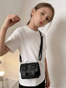 时尚儿童斜挎包，PU皮革新款包包，节日礼物，包包，新款包包，节日礼物 - 彩色 - 查看 5