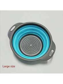 1pc Foldable Collapsible Wash Basin, Minimalist Fashion Design, Flexible Material, & Odorless, Crease-Resistant, Space-Saving, Lightweight & Portable, Easy To Clean, Suitable For Home, Bathroom, Kitchen, Dorm Use - Multicolor - View 15