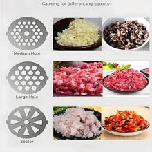 12pcs Stainless Steel Meat Grinder Attachment Kit For KitchenAid Stand Mixers, Multi-Functional Home Kitchen Accessory With Sausage Stuffer Tubes & Cleaning Brush, F-Ood-Grade Durable Metal For Meat Mincing & Sausage Making, Easy To Install & Clean - Silver - View 5