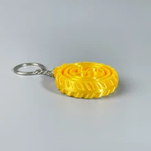 3D-Printed Rotatable Pendant Keychain - Fun Gift / Birthday Gift / Backpack Ornament - Multicolor - View 14