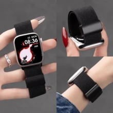 Stretchy Bands Compatible With Apple Watch Bands For Women Men 40mm 41mm 38mm 42mm 44mm 45mm 46mm 49mm Series 11 10 9 8 7 6 5 4 Ultra3 SE3 SE2 Fashion Personalized Strap - For Apple Watch 42/44/45/46/49mm(Series11-10) - View 7