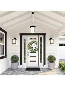 1pc Easter Bunny Wreath Decoration, Home Decor Accessory - Multicolor - View 7