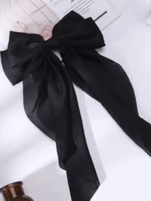 1/5/10/20 件套大蝴蝶结发夹，女士发饰，黑色，可爱优雅，时尚发夹，适合日常活动和派对。1 件红色秋冬主题发饰，适合日常活动、派对，也可作为圣诞礼物。1 件可爱优雅的女士发饰。情人节发饰。 - 黑色 - 查看 8