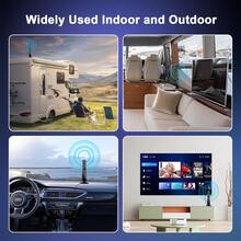 240+ Mile Range Local Channel Reception, 2025 New HDTV Antenna, 4K 1080P Digital TV Antenna, 360° Long Distance Reception, For Home TV, Car TV, RV, Boat, TV Signal Reception, Compatible With Old Digital TVs, Includes 10ft Coaxial Cable - Black - View 7