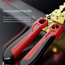 Professional Wire Stripping Pliers, Multi-Functional Industrial Electrician Pliers, Steel Material, Cable Stripper, Wire Cutter, Crimping Pliers, Clamp, Twist Tie Tool, Nail Puller For Electricians, Multi-Function Wire Stripper - Industrial Grade Multi-Functional Electrical Cable Stripper Knife, Wire Pliers, Wire Stripper - Steel - Suitable For Electricians And Technicians - Ideal For Wiring And Repair