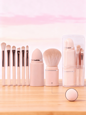 Mini Makeup Brush Set, Travel Size Small Brush Set With Storage Box, Suitable For Women Daily Makeup Tools