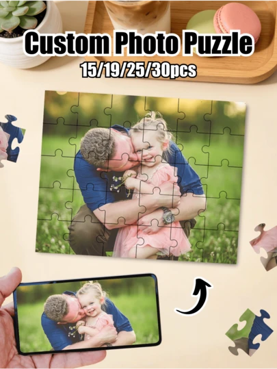 Tranh ghép hình tùy chỉnh, Đồ chơi ghép hình kỷ niệm gia đình | Phù hợp cho bố mẹ, mẹ, bố, trẻ em, trẻ sơ sinh, các cặp đôi, bạn bè | Hoàn hảo cho sinh nhật, sinh nhật lần thứ nhất, tiệc mừng em bé, kỷ niệm, Ngày lễ tình nhân, đám cưới, ngày lễ, Giáng sinh, tân gia | Có thể dùng làm đồ chơi trẻ em, trang trí tường nhà, quà tặng tiệc tùng, ý tưởng quà tặng độc đáo, cách ngọt ngào để kỷ niệm những khoảnh khắc gia đình